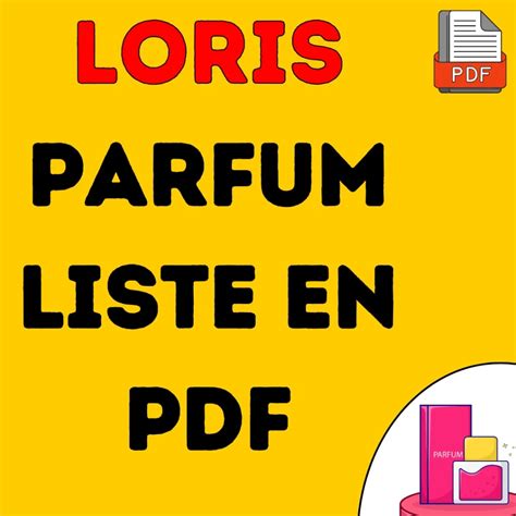 loris parfüm liste pdf unisex
